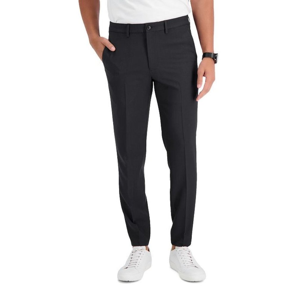 Men's Haggar Smart Wash Slim-Fit Suit Jogger Pants, Size XL (40/42), Charcoal